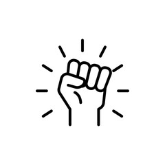 Obraz premium Empowerment icon linear logo isolated