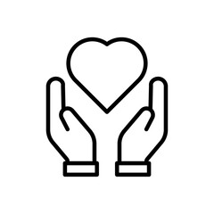 Selfcare icon linear logo isolated