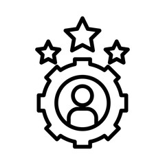 Skills icon linear logo isolated