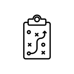 Tactics icon linear logo isolated