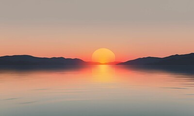 Obraz premium Closeup sea sand beach. Panoramic beach landscape. Inspire tropical beach seascape horizon. Orange and golden sunset sky calmness tranquil relaxing sunlight summer mood. Vacation travel holiday banner