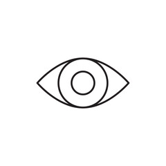 Visible icon linear logo isolated