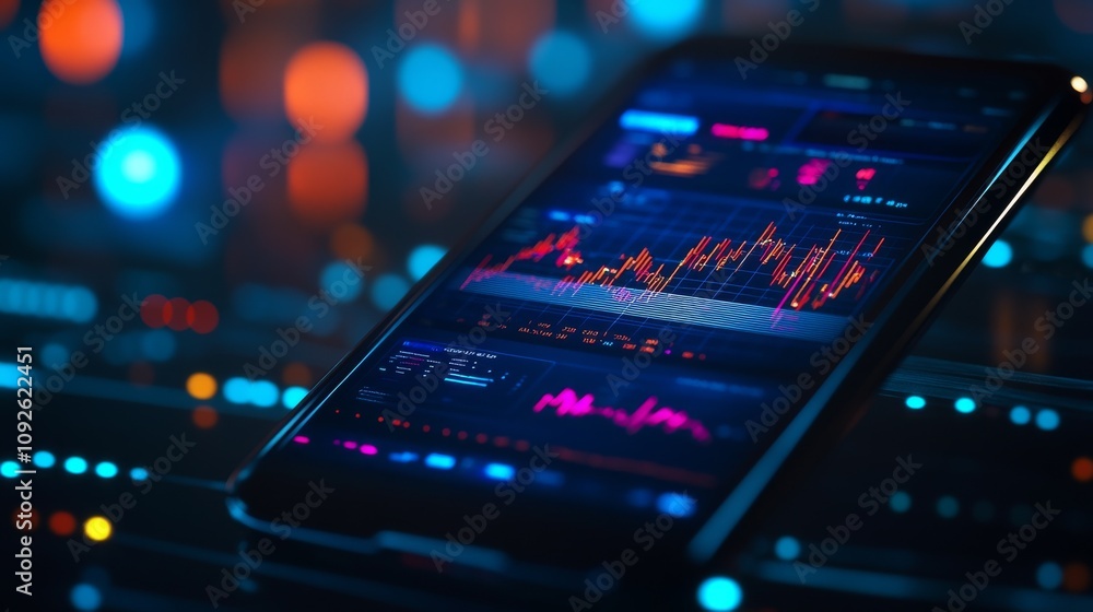 Poster dynamic financial data on a modern mobile device