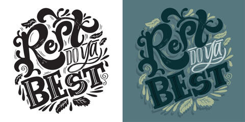 Fototapeta premium Cute hand drawn doodle lettering quote. Lettering for t-shirt design, mug print, bag print, clothes fashion. 100% hand drawn vector image.
