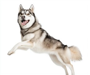 Fototapeta premium Siberian husky isolated on white