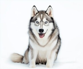 Fototapeta premium Siberian husky isolated on white