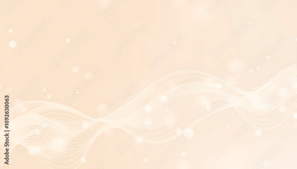 Poster a calming wallpaper with fine digital grids and soft pulsating dots, arranged to mimic data flow in 