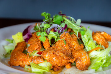 salade composée de poulet au paprika