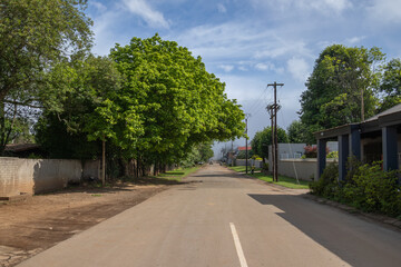 route dans une ville d'Afrique du Sud