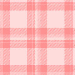 Underwear background vector check, multicolored pattern seamless tartan. Card fabric plaid texture textile in light and red colors.