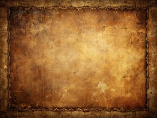 Naklejka premium Vintage Brown Background Texture with Grunge Border for Documentary Photography - Antique Wall and Paper Elements for Creative Projects and Design