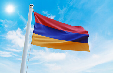 Armenia Flag Photo, High-Quality Image of Armenia Flag. Waving Armenia Flag