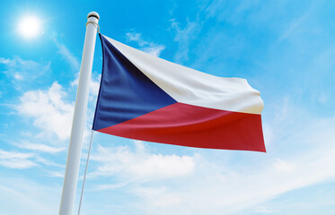 Czech Republic Flag Photo, High-Quality Image of Czech Republic Flag. Waving Czech Republic Flag