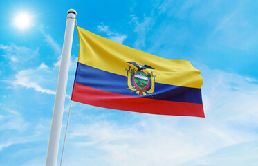 Ecuador Flag Photo, High-Quality Image of Ecuador Flag. Waving Ecuador Flag