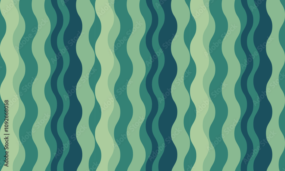 Aufkleber vertical striped design with flowing curves and textured waves. artistic colors blend with simplicit
