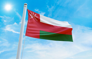 Oman Flag Photo, High-Quality Image of Oman Flag. Waving Oman Flag