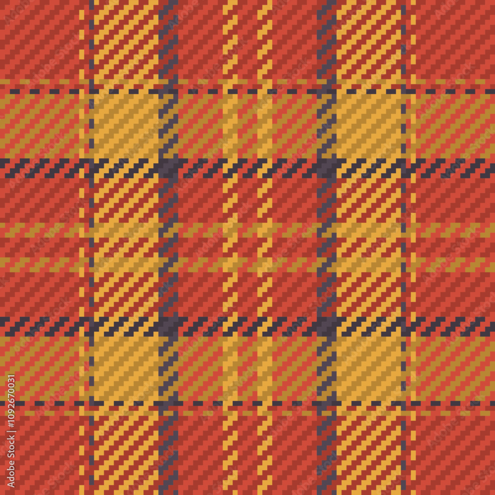 Poster seamless pattern of scottish tartan plaid. repeatable background with check fabric texture. vector b