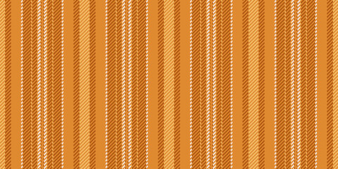 Obraz premium Fallpaper vertical texture pattern, stationary stripe lines textile. Araphic fabric vector seamless background in orange and amber colors.