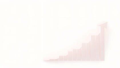 Fototapeta premium A professional business-themed wallpaper with delicate grid layouts and subtle upward arrows, representing growth, in a soft neutral palette.