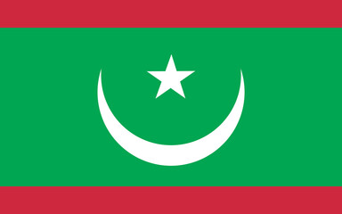 The National Flag of Mauritania