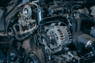 Replacing the timing chain in car