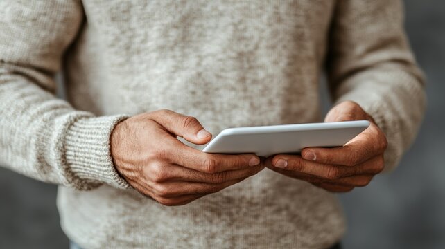 Using logistics software on a tablet business context high fidelity imagery professional environment close-up view digital innovation