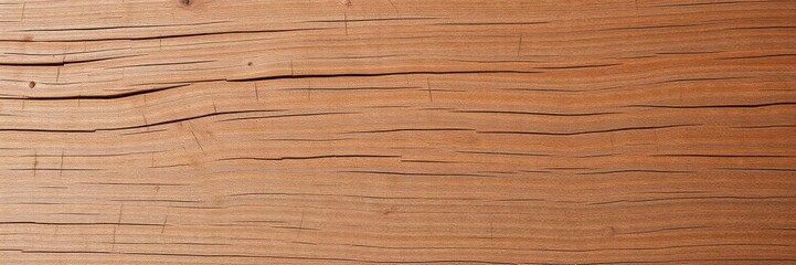 Fototapeta premium A close-up shot of a weathered wooden surface with a rich and warm tone, showcasing the intricate grain and texture, intricate