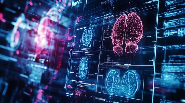 Medical research of brain neural nerve system health care