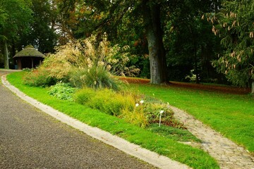 Perspective parterre  parc