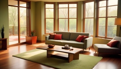 Photo modern style interior room 3d illustration