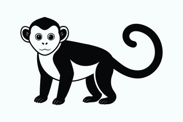 funny cartoon monkey.