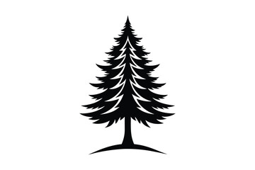 christmas tree isolated on white.