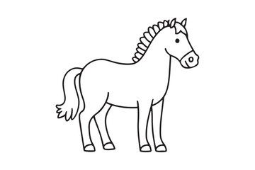 a horse silhouette vector image art illustration..eps