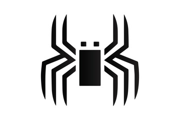 spider silhouette vector art illustration..eps, the spider silhouette vector art illustration.