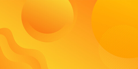 Abstract gradient orange background with circles. background modern