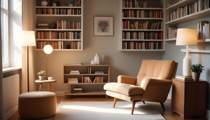 Photo modern style interior room 3d illustration