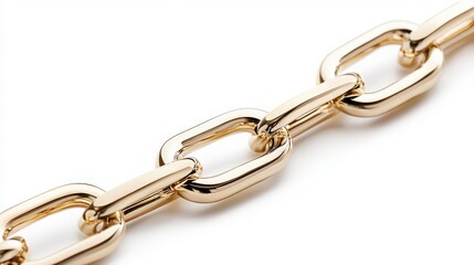 Gold Chain Link Detail.