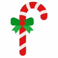  Christmas  candy canes on white background. Isolated on white background  illustration