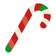  Christmas  candy canes on white background. Isolated on white background  illustration