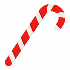  Christmas  candy canes on white background. Isolated on white background  illustration