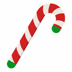  Christmas  candy canes on white background. Isolated on white background  illustration