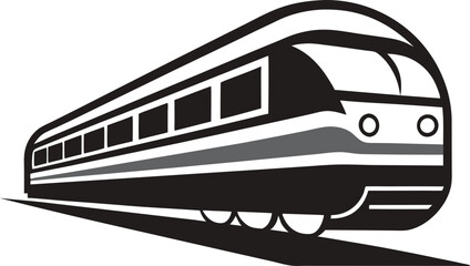 High-Speed Train: A sleek and modern train traveling at high speed on a railway track.  The train is a symbol of progress, efficiency and speed.