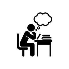 Focused Study Table Icon