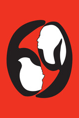 69 is a sexual position where two people's mouths are on each other's genitals (oral sex), performed with partners at the same time. Their positions are shaped like the numbers 6 and 9.