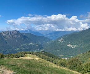 Obraz premium Panorama italy mountains Valtellina