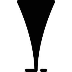 Simple vector icon cocktail glass