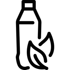 Simple vector icon bottle