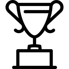 Simple vector icon winner's cup