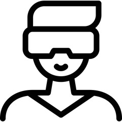 Simple vector icon human