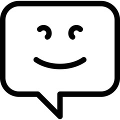 Naklejka premium Simple vector icon chat